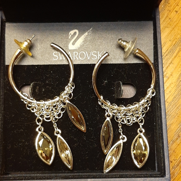 Swarovski Jewelry - Swarovski Swan Damocles Navette Crystal